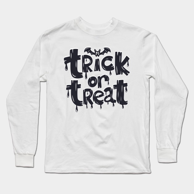 Trick or Treak happy Halloween party Long Sleeve T-Shirt by Teedell